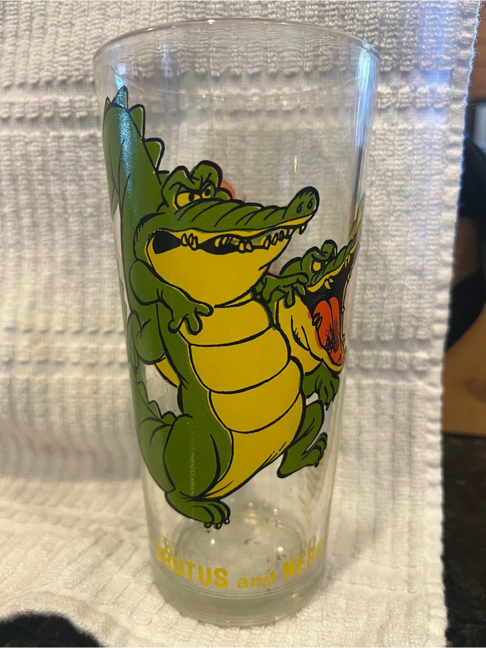 Disney Brutus and Nero Cartoon Glass